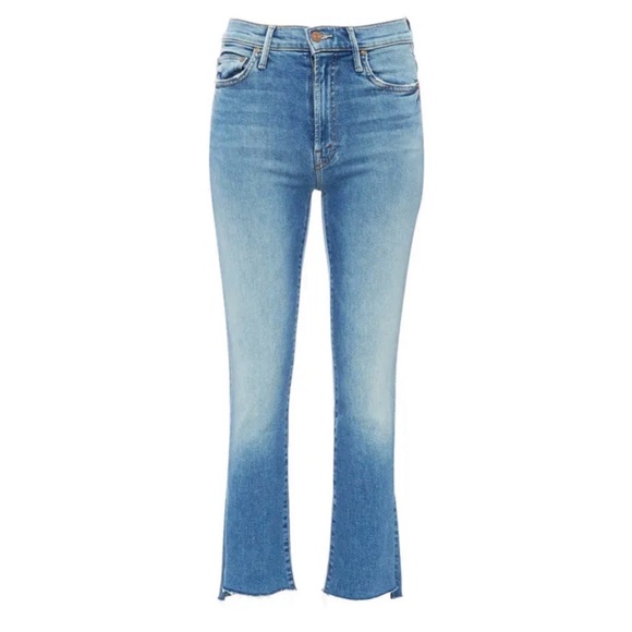 MOTHER Insider Crop Step Fray Jeans Shoot to thrill - Picture 4 of 10